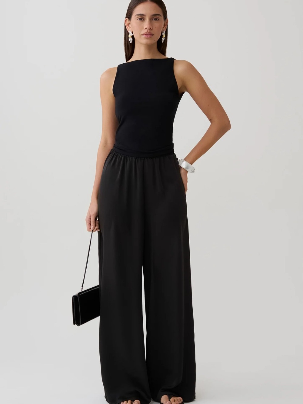 Meshki Alysa Satin Pants NWT